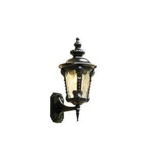 ZOWALA - Industrial Metal Outdoor Wall Lantern Image - 7