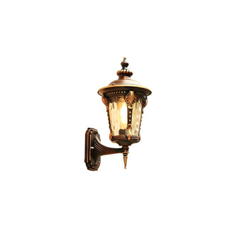 ZOWALA - Industrial Metal Outdoor Wall Lantern Image - 9