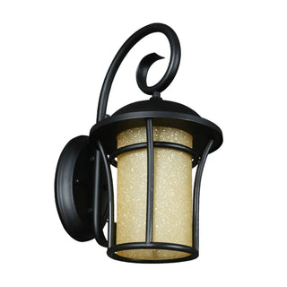 ZOWALA - Retro Black Metal Lantern Outdoor Wall Light Image - 7