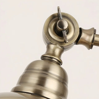 Retro Brass Arc Metal Table Lamp with Rocker Switch Zawala Image - 6