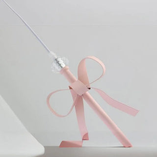 ZOWALA - Romantic Bedroom Pink Bow Ceramics Floral Pendant Light Image - 11