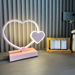 Romantic Heart Shape Modern Metal Bedroom Table Lamp Zawala Image - 10
