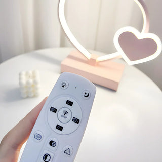 Romantic Heart Shape Modern Metal Bedroom Table Lamp Zawala Image - 14