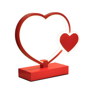 Romantic Heart Shape Modern Metal Bedroom Table Lamp Zawala Image - 17