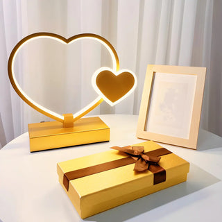 Romantic Heart Shape Modern Metal Bedroom Table Lamp Zawala Image - 7