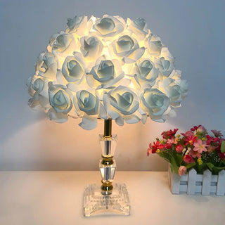 Elegant Romantic Rose Tree Heart Accent Table Lamp Zawala Image - 4