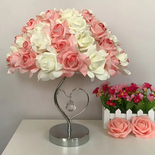 Elegant Romantic Rose Tree Heart Accent Table Lamp Zawala Image - 9