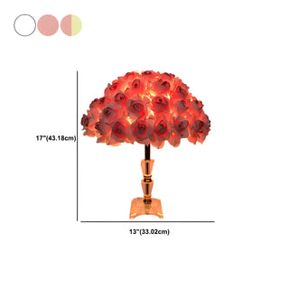 Elegant Romantic Rose Tree Heart Accent Table Lamp Zawala Image - 17