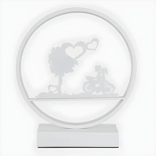 Stylish Romantic Silhouette Circle Beside Table Lamp Zawala Image - 17
