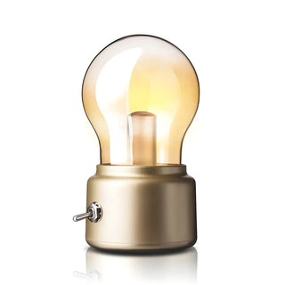 Bedroom Mini Bulb Glass Table Lamp with Rotary Switch Zawala Image - 14