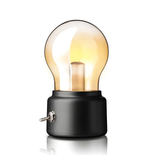 Bedroom Mini Bulb Glass Table Lamp with Rotary Switch Zawala Image - 15