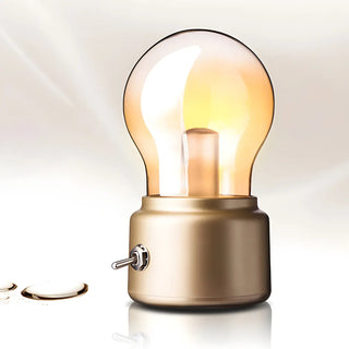 Bedroom Mini Bulb Glass Table Lamp with Rotary Switch Zawala Image - 16