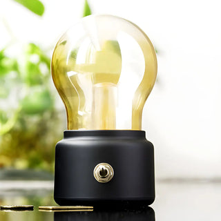 Bedroom Mini Bulb Glass Table Lamp with Rotary Switch Zawala Image - 4