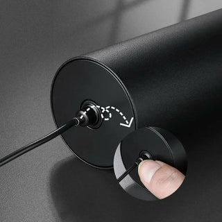 ZOWALA - Modern Black Cylinder Bedroom Dual Heads LED Pendant Light Image - 12