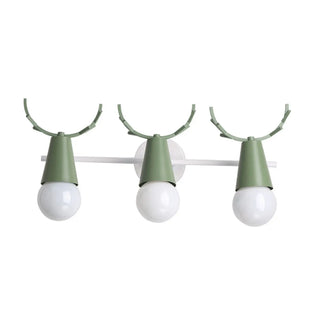 ZOWALA - Creative 3-Light Yellow Deer Antler Vanity Wall Light Image - 13