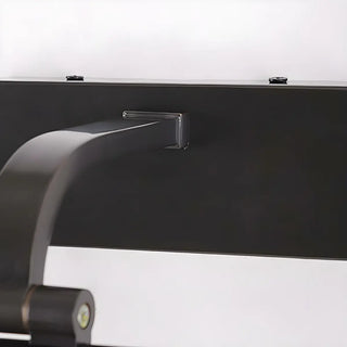 Rotating Black Cylinder Modern Metal LED Vanity Light Zawala Image - 12