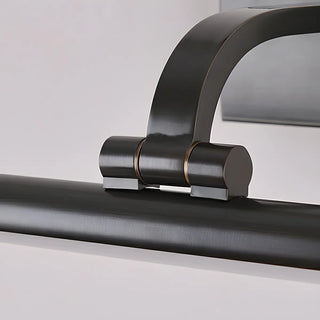 Rotating Black Cylinder Modern Metal LED Vanity Light Zawala Image - 13