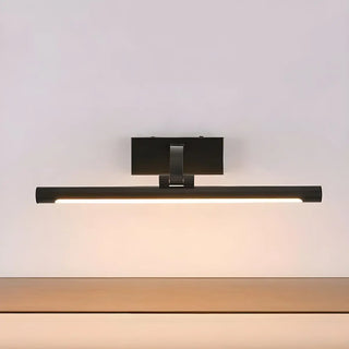 Rotating Black Cylinder Modern Metal LED Vanity Light Zawala Image - 7