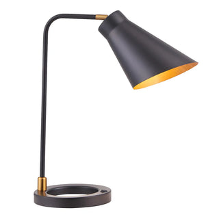 Simple Black Conical  Adjustable Shade Metal Table Lamp Zawala Image - 11