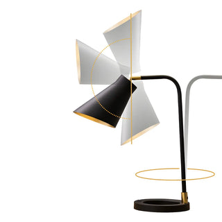 Simple Black Conical  Adjustable Shade Metal Table Lamp Zawala Image - 13