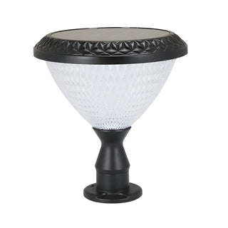 Modern Conical Solar-Powered Outdoor Garden Post Light Zawala Image - 10