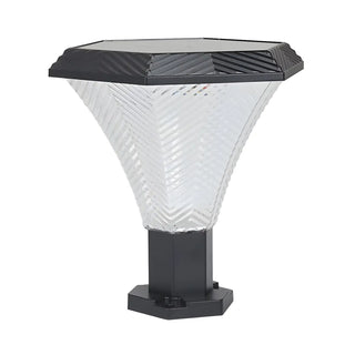Modern Conical Solar-Powered Outdoor Garden Post Light Zawala Image - 6