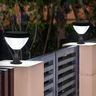 Modern Conical Solar-Powered Outdoor Garden Post Light Zawala Image - 7