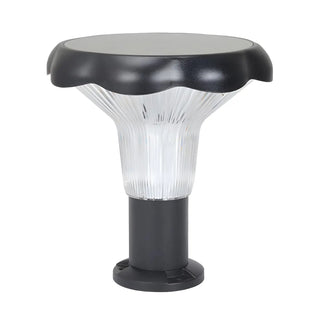 Modern Conical Solar-Powered Outdoor Garden Post Light Zawala Image - 8