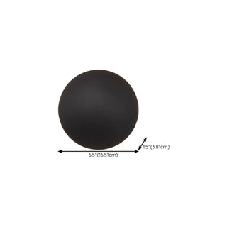 Minimalist Round Outdoor Ambience Wall Light Black Zawala Image - 17