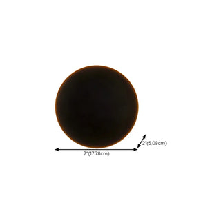 Minimalist Round Outdoor Ambience Wall Light Black Zawala Image - 18