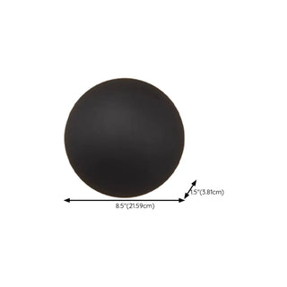Minimalist Round Outdoor Ambience Wall Light Black Zawala Image - 19