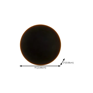 Minimalist Round Outdoor Ambience Wall Light Black Zawala Image - 20
