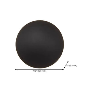 Minimalist Round Outdoor Ambience Wall Light Black Zawala Image - 21