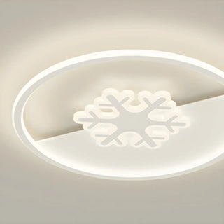 Bedroom White Hot Air Balloon Round Flush Mount Light Zawala Image - 5