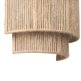 Handwoven Rustic Rope Beige Bedside Wall Sconce Zawala Image - 8