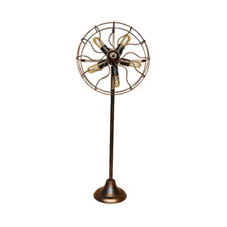 Rustic Wrought Iron Fan Shape 5 Lights LED Floor Lamp Zawala Image - 5