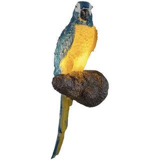 Rustic Blue Bird Resin Outdoor Wall Sconce Light Zawala Image - 11