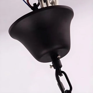 ZOWALA - Rustic Circle Rope Edison Bulb Chandelier Image - 11