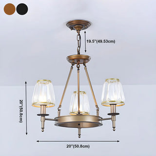 ZOWALA - Wheel Gold Crystal Shade Living Room Chain Chandelier #size