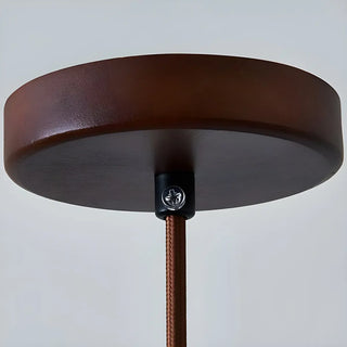 ZOWALA - Rustic Khaki Walnut Stone Prism Pendant Light Image - 9