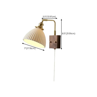 Rustic Clear Cylinder Shade Walnut Metal Wall Sconce Zawala Image - 28