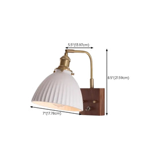 Rustic Clear Cylinder Shade Walnut Metal Wall Sconce Zawala Image - 29