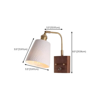 Rustic Clear Cylinder Shade Walnut Metal Wall Sconce Zawala Image - 31