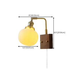 Rustic Clear Cylinder Shade Walnut Metal Wall Sconce Zawala Image - 38