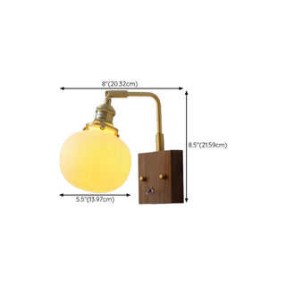Rustic Clear Cylinder Shade Walnut Metal Wall Sconce Zawala Image - 39