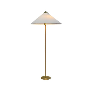Rustic Walnut Woven Cone Shade Metal Floor Lamp Zawala Image - 13