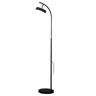 Minimalist Arced Metal LED Floor Lamp Adjustable Height Zawala Image - 10