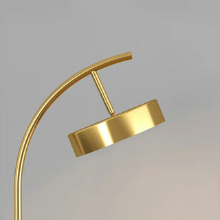 Minimalist Arced Metal LED Floor Lamp Adjustable Height Zawala Image - 7