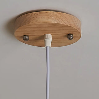 ZOWALA - Scandinavian White Frosted Glass Bell Bedroom Pendant Light Image - 10