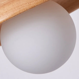 ZOWALA - Scandinavian Disc Wood Dining Room 3-Light Pendant Light Image - 10